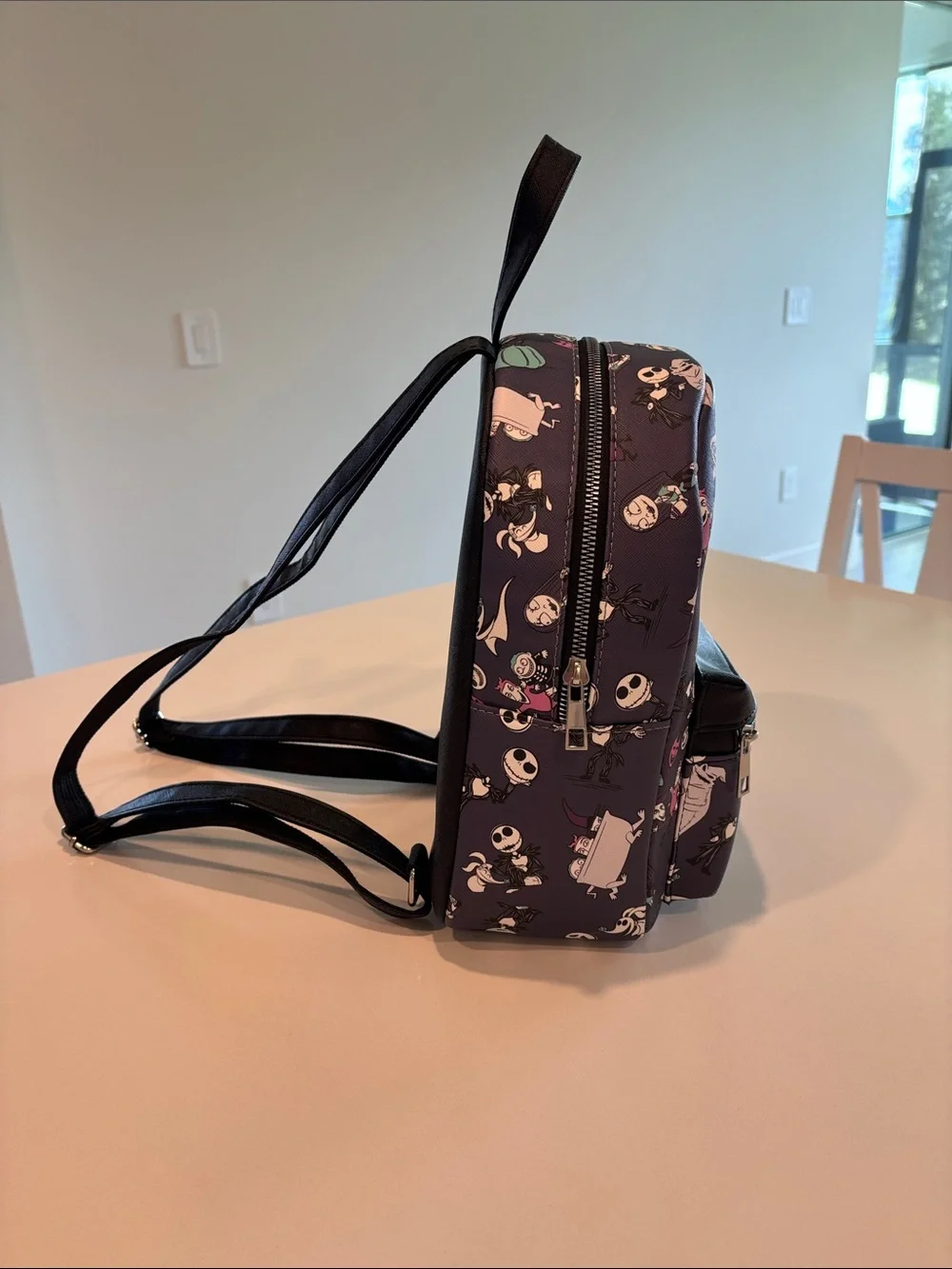 The Nightmare Before Christmas Kids Backpack in Purple by Bioworld Merch